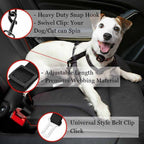 2-Pack Pet Safety Seatbelt — Adjustable Car Harness Lead