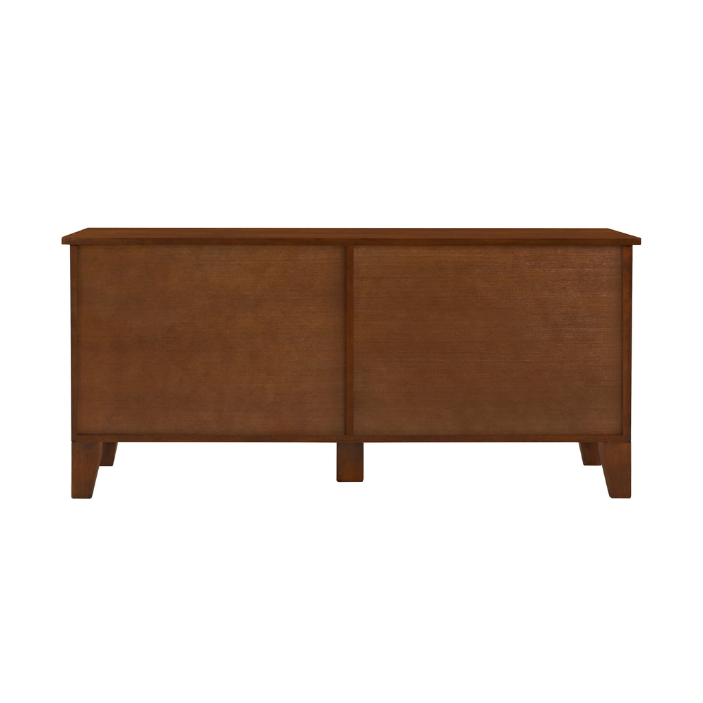 Rattan Wooden Dog Crate Cabinet with Storage – Indoor Rubber Wood Pet