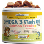 Omega 3 for Dogs | Salmon Oil | 120 Soft Chews