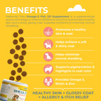 Omega 3 for Dogs | Salmon Oil | 120 Soft Chews