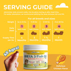 Omega 3 for Dogs | Salmon Oil | 120 Soft Chews