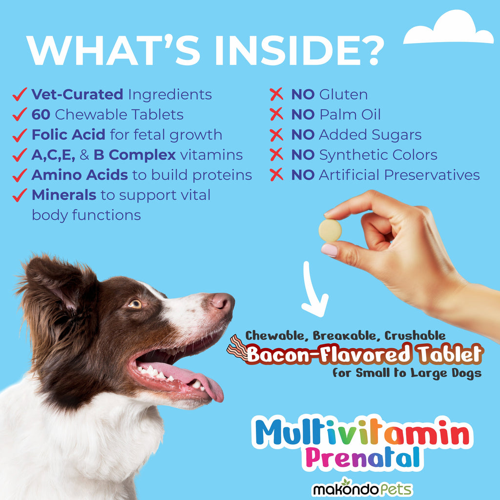 Prenatal Multivitamin for Dogs & Cats | 60 Tablets