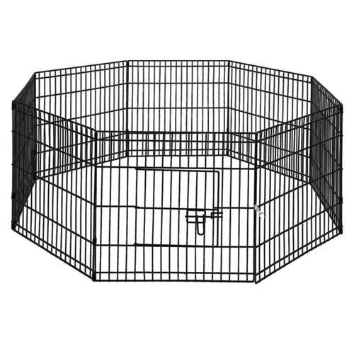 i.Pet 24" 8 Panel Dog Playpen Pet Fence Exercise Cage Enclosure Play