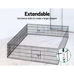 i.Pet 24" 8 Panel Dog Playpen Pet Fence Exercise Cage Enclosure Play