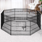 i.Pet 24" 8 Panel Dog Playpen Pet Fence Exercise Cage Enclosure Play