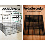 i.Pet 2X24" 8 Panel Pet Dog Playpen Puppy Exercise Cage Enclosure
