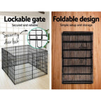 i.Pet 36" 8 Panel Dog Playpen Pet Fence Exercise Cage Enclosure Play