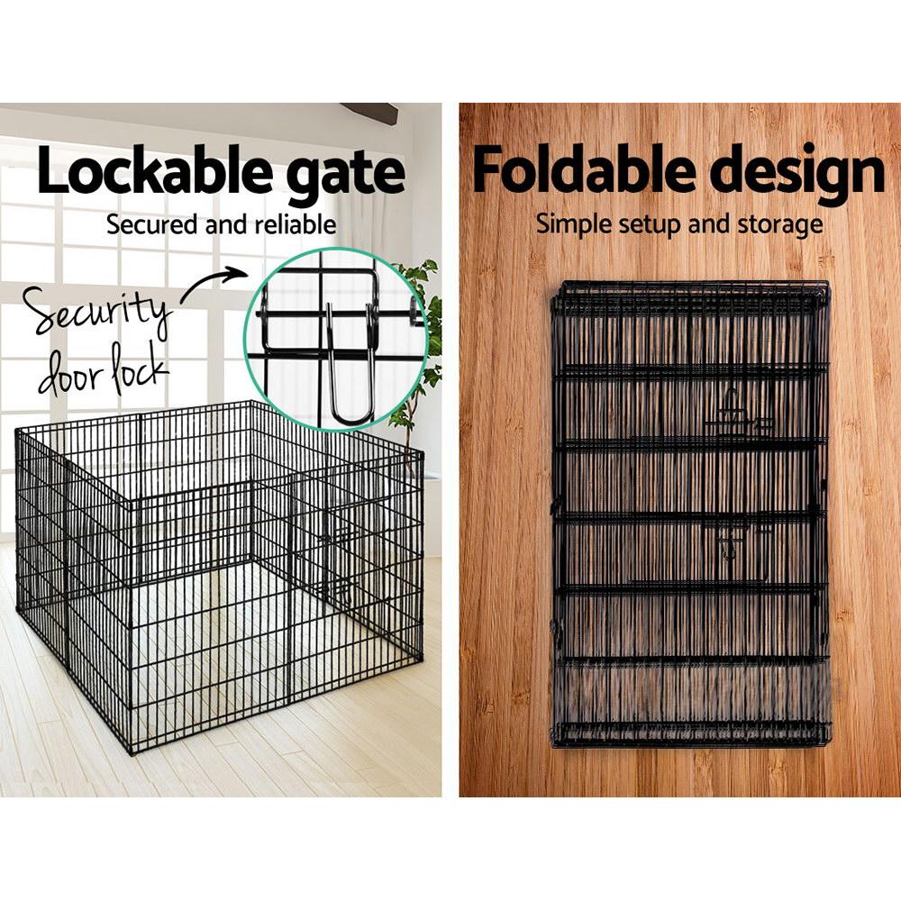 i.Pet 36" 8 Panel Dog Playpen Pet Fence Exercise Cage Enclosure Play
