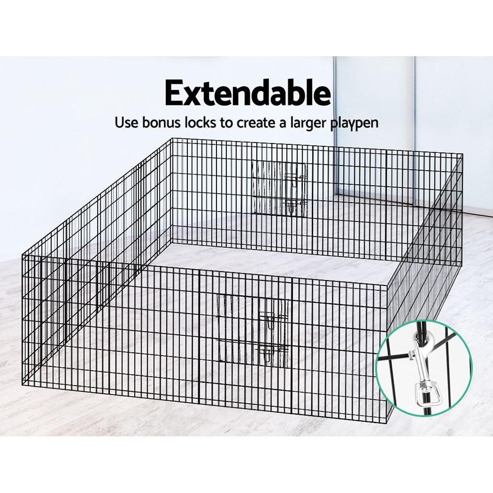 i.Pet 36" 8 Panel Dog Playpen Pet Fence Exercise Cage Enclosure Play