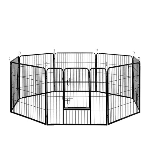 i.Pet 32" 8 Panel Dog Playpen Pet Exercise Cage Enclosure Fence Play