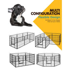 i.Pet 32" 8 Panel Dog Playpen Pet Exercise Cage Enclosure Fence Play