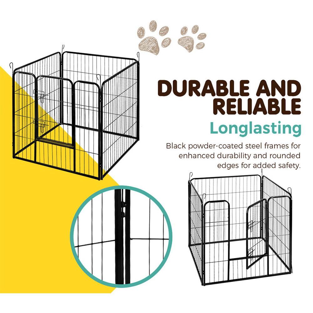 i.Pet 32" 8 Panel Dog Playpen Pet Exercise Cage Enclosure Fence Play
