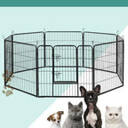 i.Pet 32" 8 Panel Dog Playpen Pet Exercise Cage Enclosure Fence Play