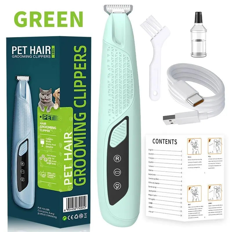 Professional Dog Hair Trimmer Electric Dog Cutter Pet Foot Hair