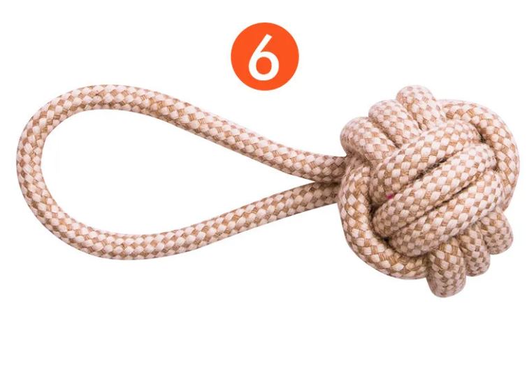 Cotton Hemp Dog Toy Set