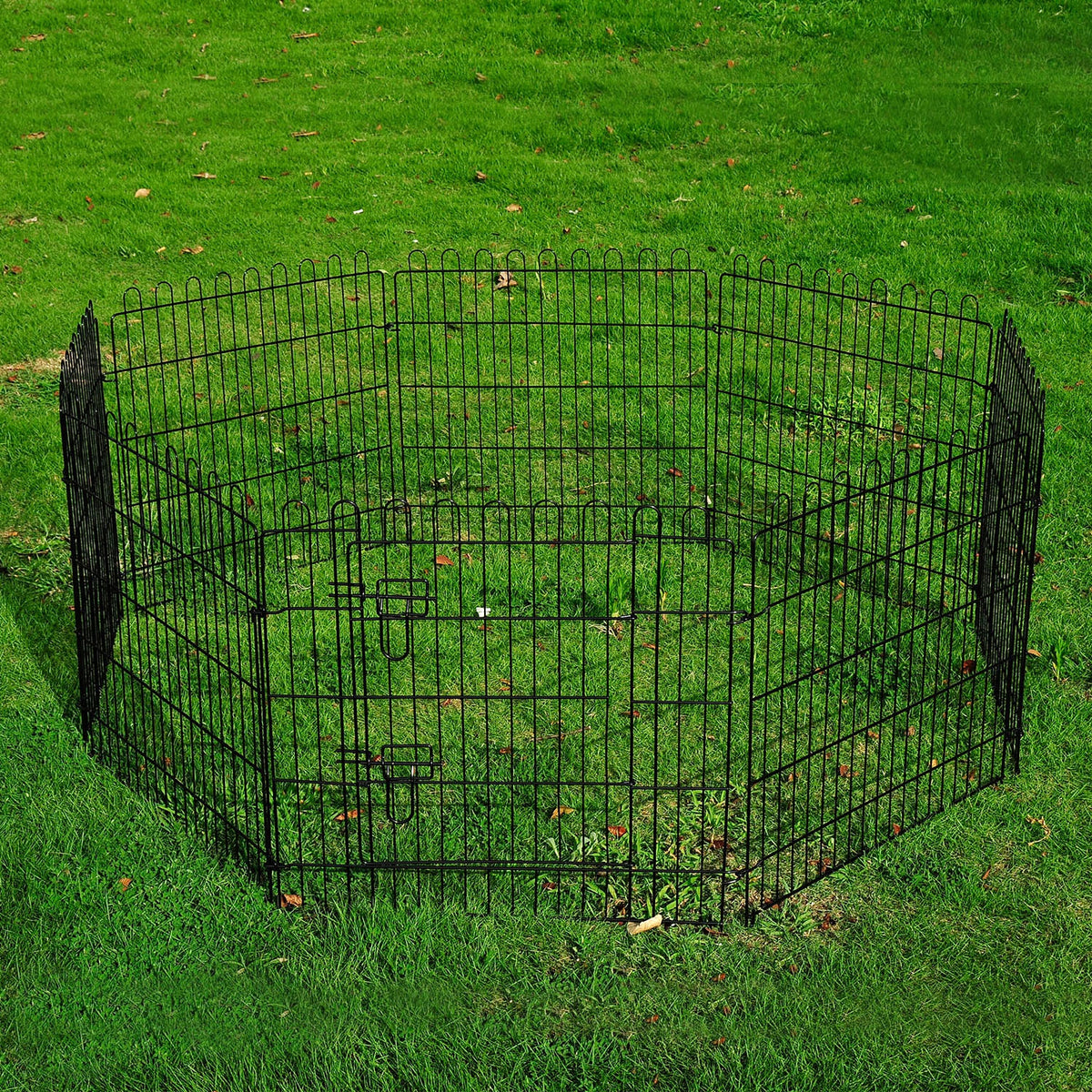 PawHut 62.25'' 8-Panel Pet Playpen Crate Dog Cage Pen Exercise Small