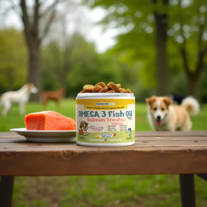 Omega 3 for Dogs | Salmon Oil | 120 Soft Chews
